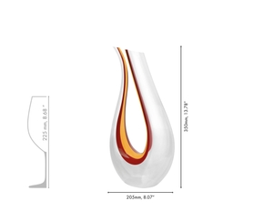 RIEDEL Amadeo Decanter - red/yellow/red 