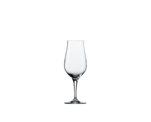SPIEGELAU Special Glasses Whisky Snifter Premium filled with a drink on a white background