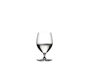 RIEDEL Veritas Water filled with a drink on a white background