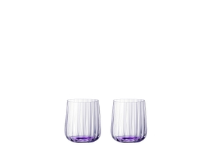 SPIEGELAU Lifestyle Tumbler - lilac filled with a drink on a white background