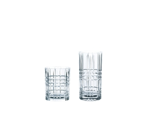 NACHTMANN Highland Tumbler Set filled with a drink on a white background