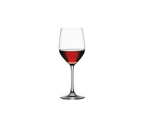 SPIEGELAU Vino Grande Red Wine filled with a drink on a white background