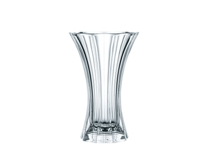 NACHTMANN Saphir Vase - 24cm | 9.44in filled with a drink on a white background