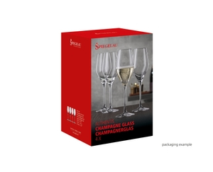 SPIEGELAU Authentis Champagne Glass in the packaging