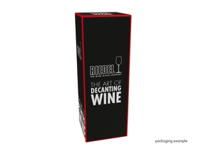 RIEDEL Black Tie Smile Décanter - rouge dans l'emballage