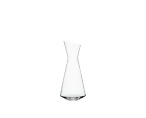 SPIEGELAU Style Decanter - 1.0L | 35.3 oz filled with a drink on a white background