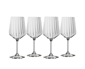 SPIEGELAU Lifestyle Red Wine filled with a drink on a white background
