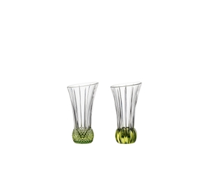 NACHTMANN Spring Vase - lime filled with a drink on a white background