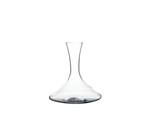 SPIEGELAU Toscana Decanter 1,5l filled with a drink on a white background