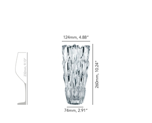 NACHTMANN Quartz Vase - 26cm | 10.25in 