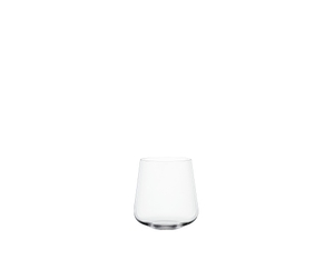 SPIEGELAU Definition Water Glass filled with a drink on a white background