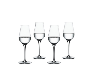 SPIEGELAU Authentis Digestive filled with a drink on a white background