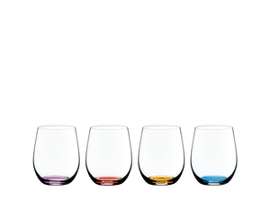 RIEDEL Happy O Vol. 2 filled with a drink on a white background