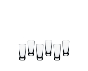 SPIEGELAU Special Glasses Shot filled with a drink on a white background