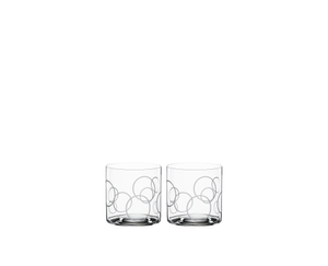 SPIEGELAU Signature Drinks Soft Drink Tumbler, circles filled with a drink on a white background