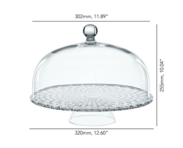 NACHTMANN Bossa Nova Cake Plate with Dome 