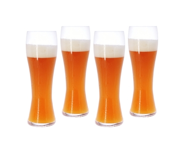 SPIEGELAU Beer Classics Wheat Beer filled with a drink on a white background