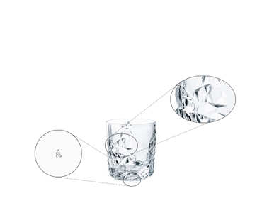 Sculpture Doppel-Old-Fashioned Whiskybecher - variant-extra-96154-4