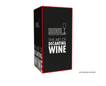 RIEDEL Black Tie Decanter in the packaging