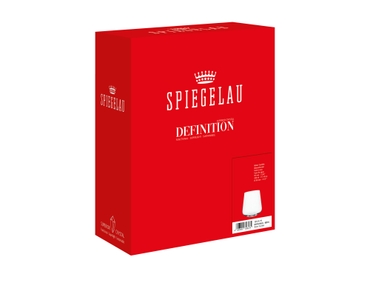 SPIEGELAU Definition Water Glass in the packaging