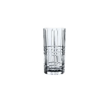 NACHTMANN Square Vase - 28cm | 11.063in filled with a drink on a white background