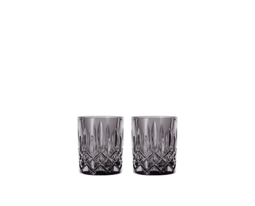 NACHTMANN Noblesse Whisky tumbler - smoke filled with a drink on a white background