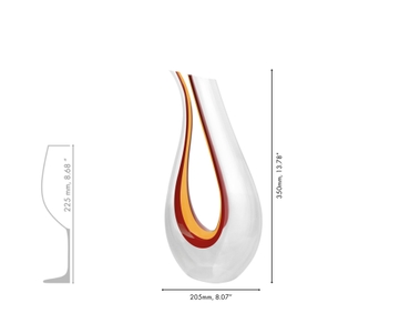 RIEDEL Amadeo Decanter - red/yellow/red 