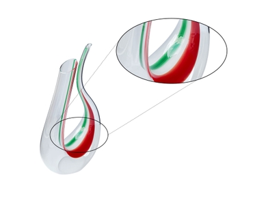 RIEDEL Amadeo Dekanter - Grün/Weiss/Rot 