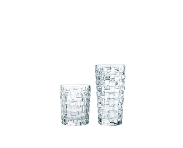 NACHTMANN Bossa Nova Tumbler Set filled with a drink on a white background