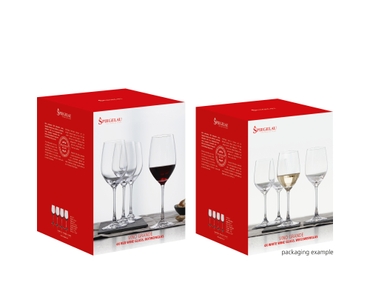 SPIEGELAU Vino Grande Bundle Rotweingläser und Weißweingläser in der Verpackung