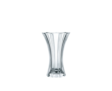 NACHTMANN Saphir Vase - 18cm | 7in filled with a drink on a white background