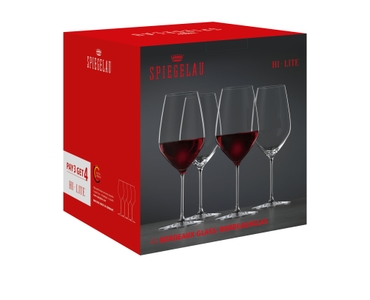 SPIEGELAU Hi-Lite Calice Bordeaux nella confezione