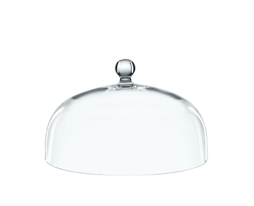 NACHTMANN Bossa Nova Dome for Cake Plate filled with a drink on a white background