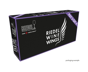 RIEDEL Winewings Champagne Wine Glass in the packaging
