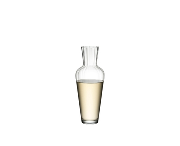 RIEDEL Wine Friendly Decanter filled with a drink on a white background