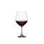 SPIEGELAU Vino Grande Burgundy filled with a drink on a white background