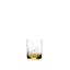 RIEDEL O Wine Tumbler Whisky H2O gefüllt mit einem Getränk auf weißem Hintergrund