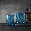 NACHTMANN Noblesse Whisky Tumbler - vintage blue in use