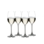 NACHTMANN ViVino Champagne Glass filled with a drink on a white background