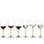 An unfilled RIEDEL Fatto A Mano Riesling/Zinfandel glass in yellow on a white background with product dimensions: Height: 250 mm | 9.84 inch Biggest diameter: 79 mm | 3.11 inch Base diameter: 96 mm | 3.78 inch. 