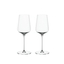 SPIEGELAU Definition White Wine Glass filled with a drink on a white background