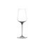SPIEGELAU Hybrid White Wine Glass filled with a drink on a white background