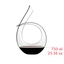 RIEDEL Black Tie Decanter filled with a drink on a white background