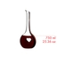 RIEDEL Black Tie Bliss Decanter - red filled with a drink on a white background