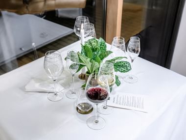 SPIEGELAU Arabesque Wine Glass Series on a table