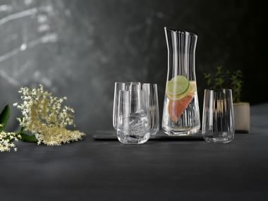 SPIEGELAU Lifestyle Decanter and long drink glasses in the context of spring