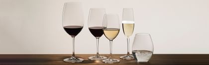 Various wine glasses