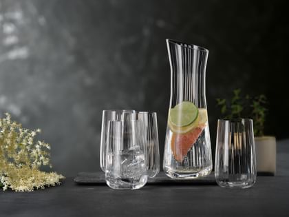 SPIEGELAU Lifestyle decanter and long drink glasses