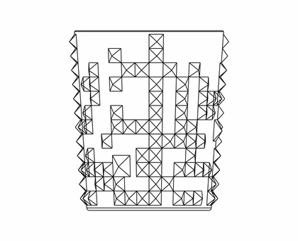 Illustration of the NACHTMANN Punk cut design on a white background