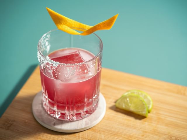 Red Wine Margarita cocktail in SPIEGELAU glass